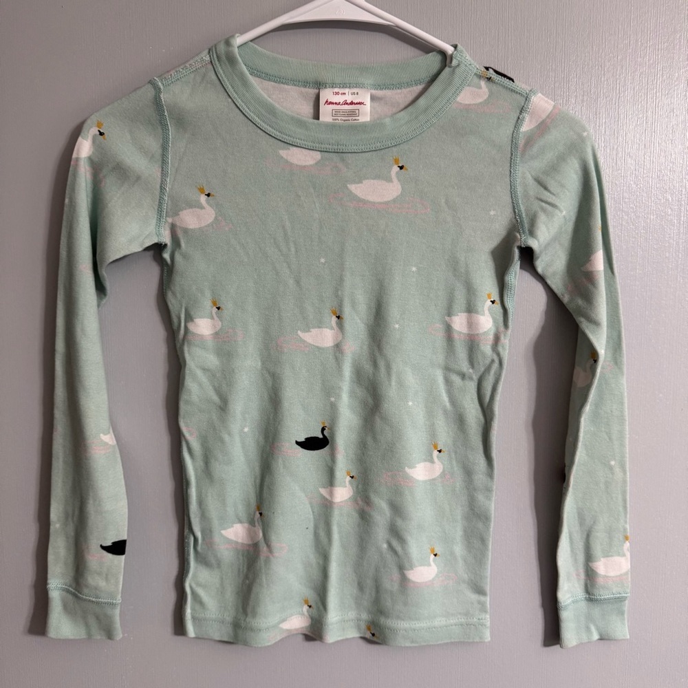 Hanna Andersson Mint Green Long Sleeve Tee Size 8